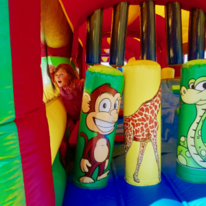 So much fun in the obstacle course!