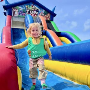 Big slides, big slides and very colourful times at Body Bounce.