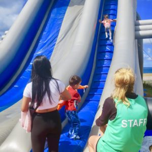 The Body Bounce giant car slide is pretty big.