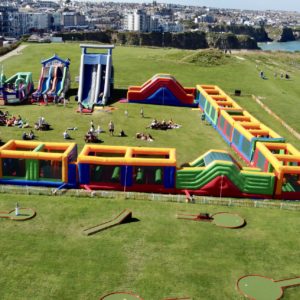 Body Bounce Newquay from up high in 2023.